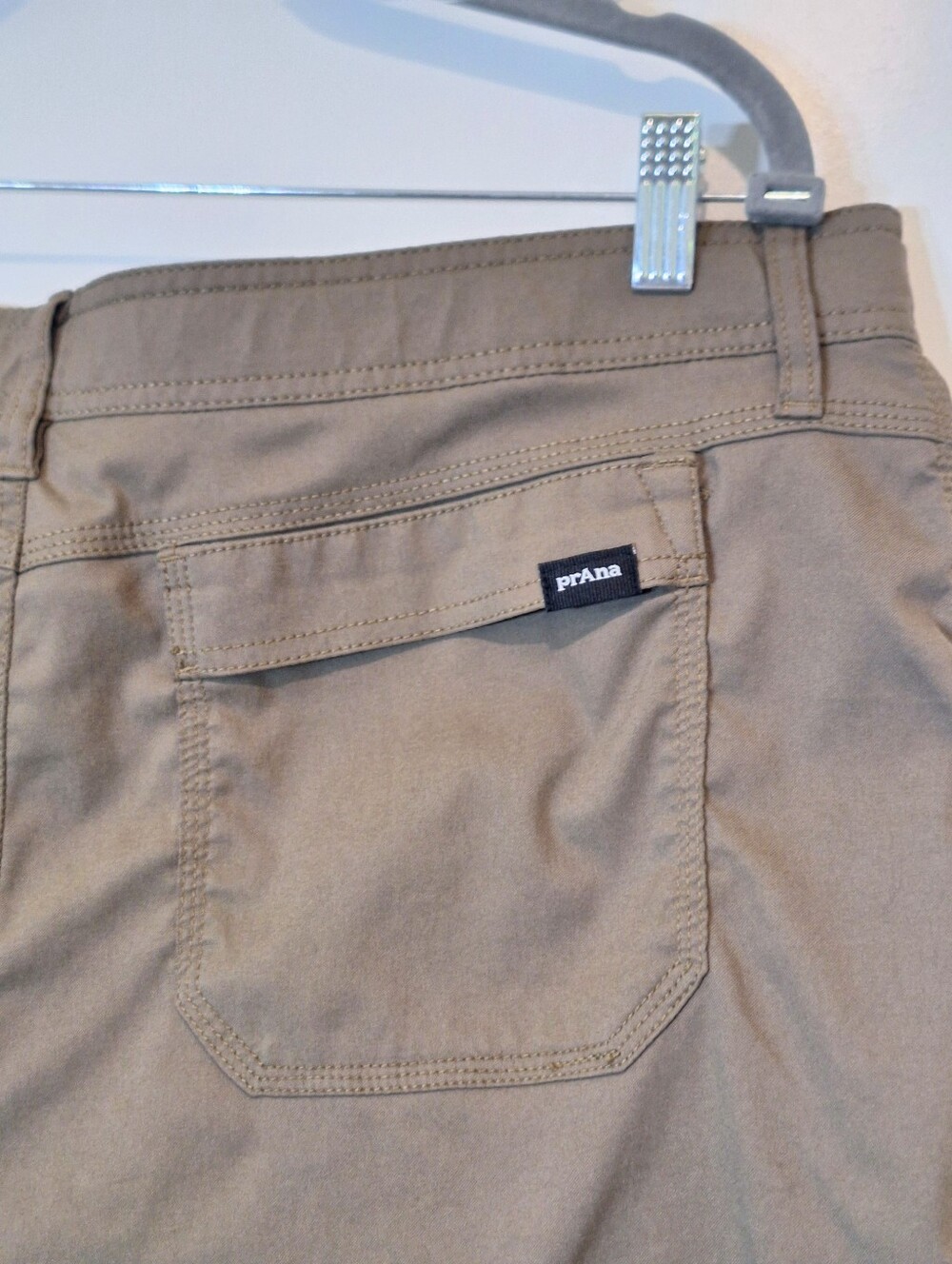 PrAna Zion Stretch Cargo Hiking Shorts 40/08 Olive Green Outdoors Gorpcore - Picture 12 of 16